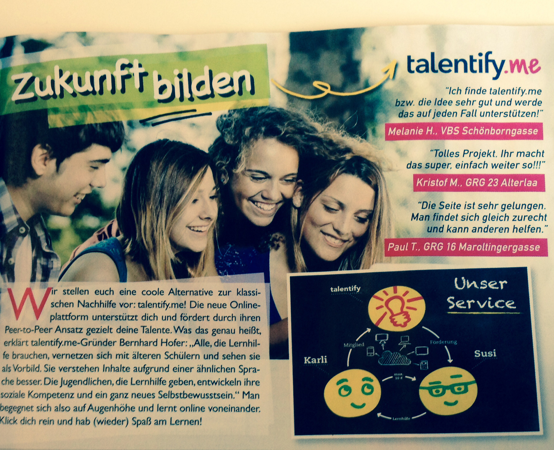 Cool Jugendmagazin: Zukunft bilden - talentify.me
